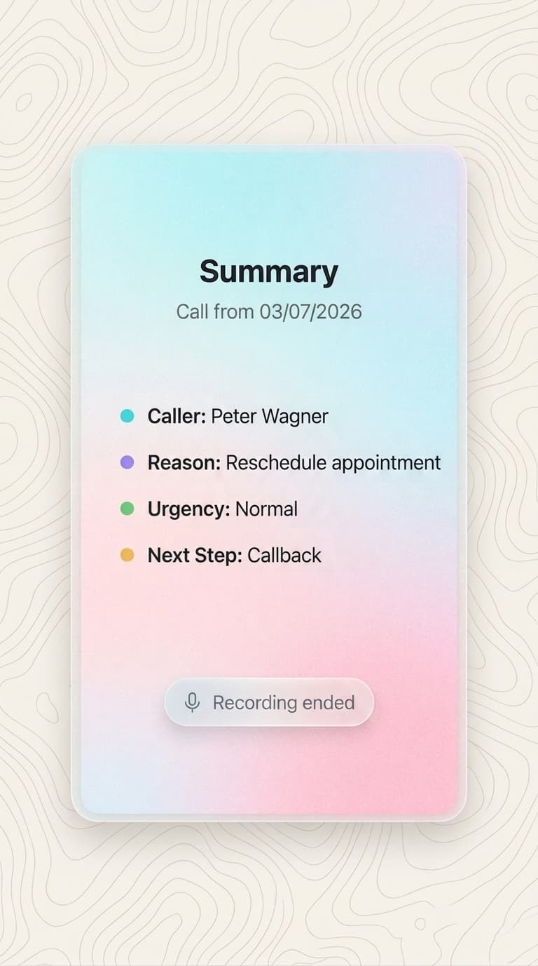 Forget recorded messages